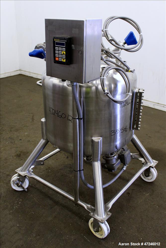 Used Pure-Flo Precision Pressure Tank, 150 liter (39.6 Gallons), 316L Stainless