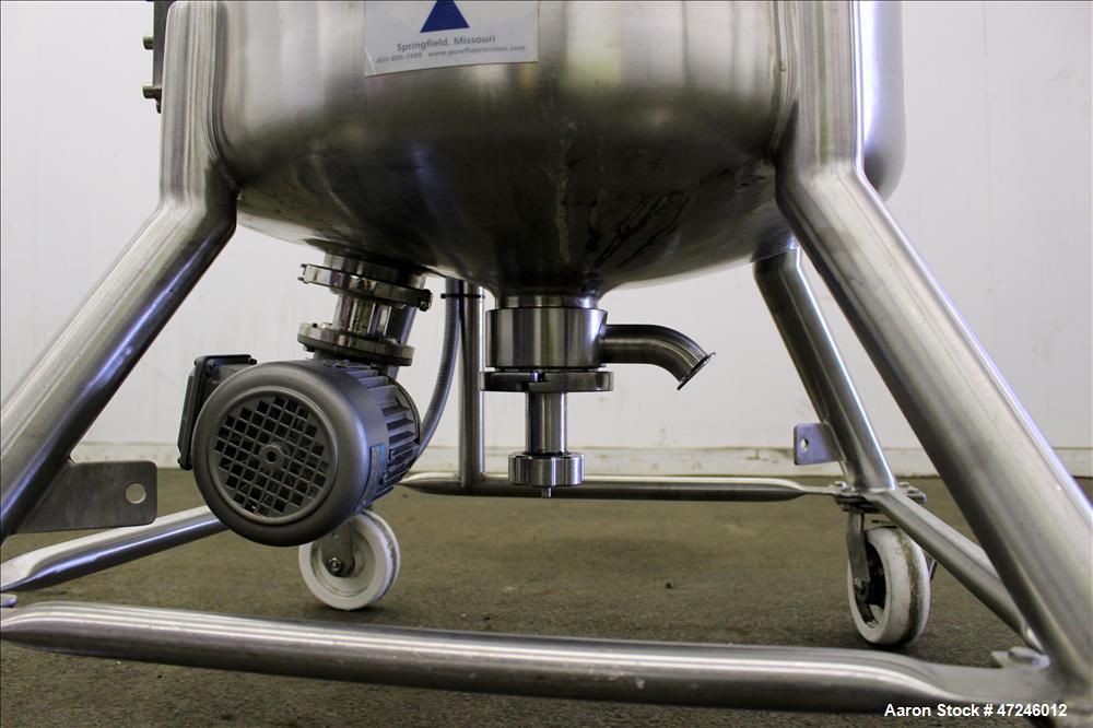 Used Pure-Flo Precision Pressure Tank, 150 liter (39.6 Gallons), 316L Stainless