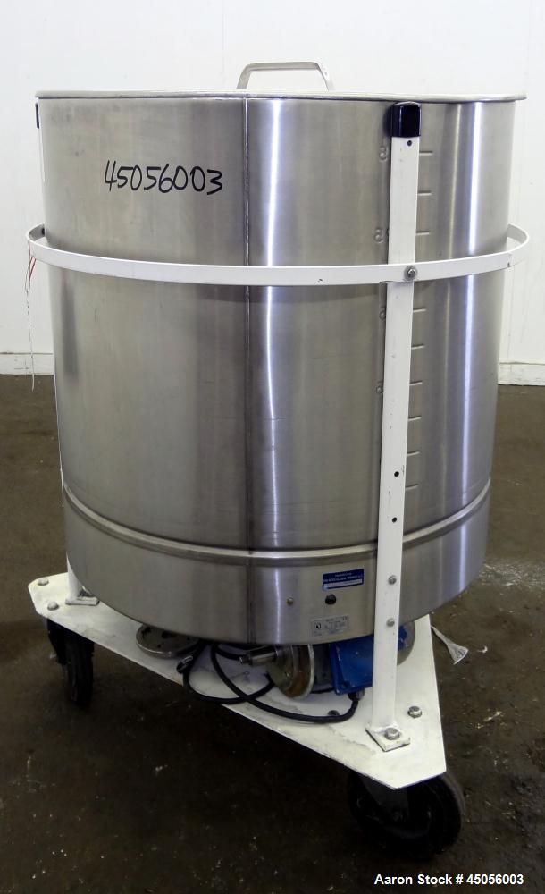 Used 300 Liter Stainless Steel M.J.S. Tank