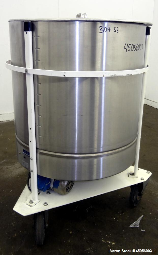 Used 300 Liter Stainless Steel M.J.S. Tank