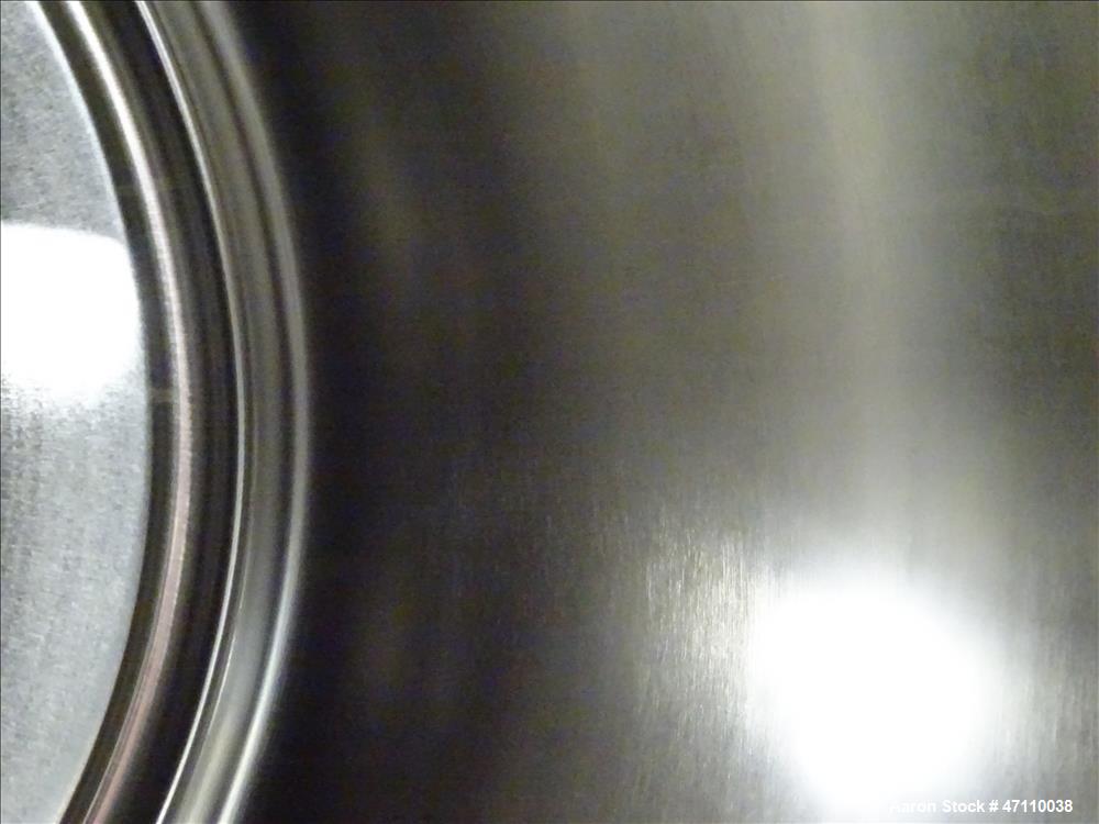 Used Bolz Rutten Sterile Storage Systems Pressure Tank, 13.2 Gallon (50 Liter) Capacity, 316L Stainless Steel, Vertical. Approximate 395mm (15.5") diameter by 304mm (12") straight side, dished top & ...