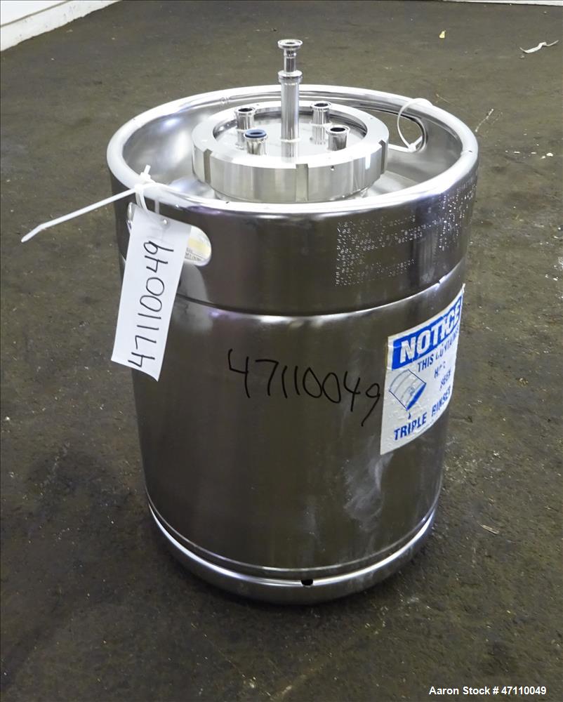 Used Bolz Rutten Sterile Storage Systems Pressure Tank, 13.2 Gallon