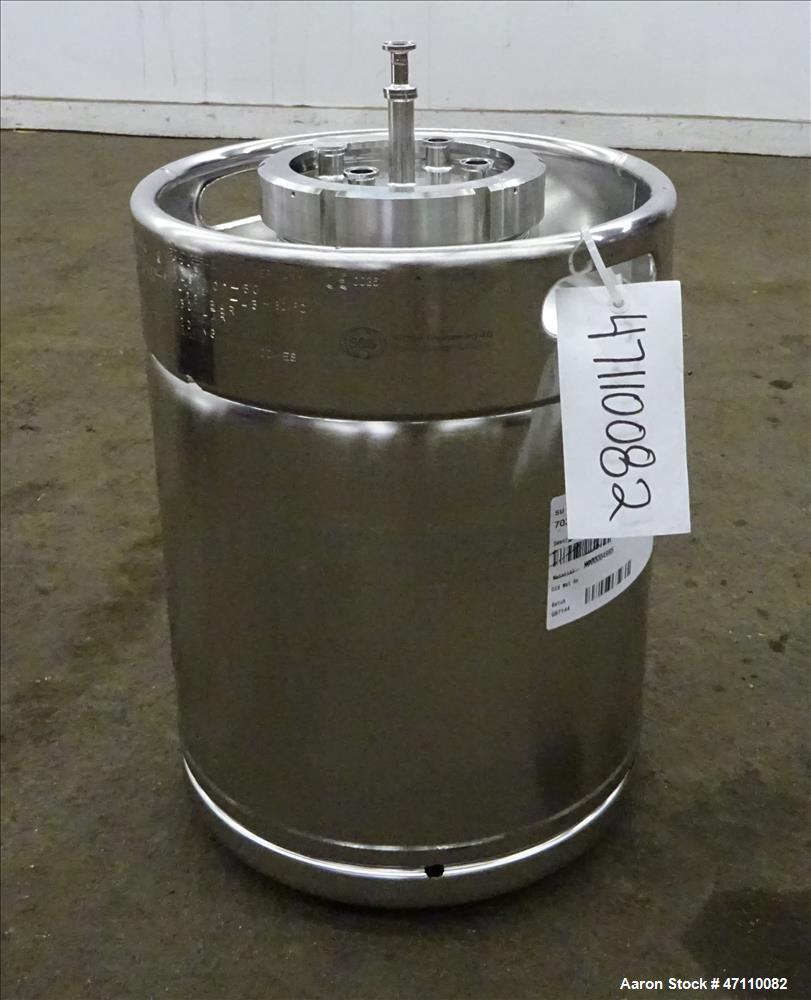 Used- Bolz Rutten Sterile Storage Systems Pressure Tank, 13.2 Gallon