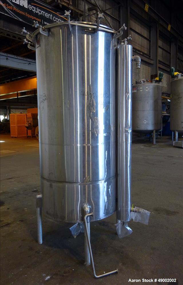 Used Sani-Tanks Tank, Approximate 400 Gallon, 304 Stainless Steel, Vertical.