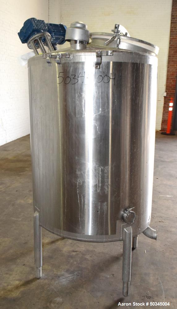 Used Scherping Systems Tank, 200 Gallon, Model C2552A, Stainless Steel, Vertica