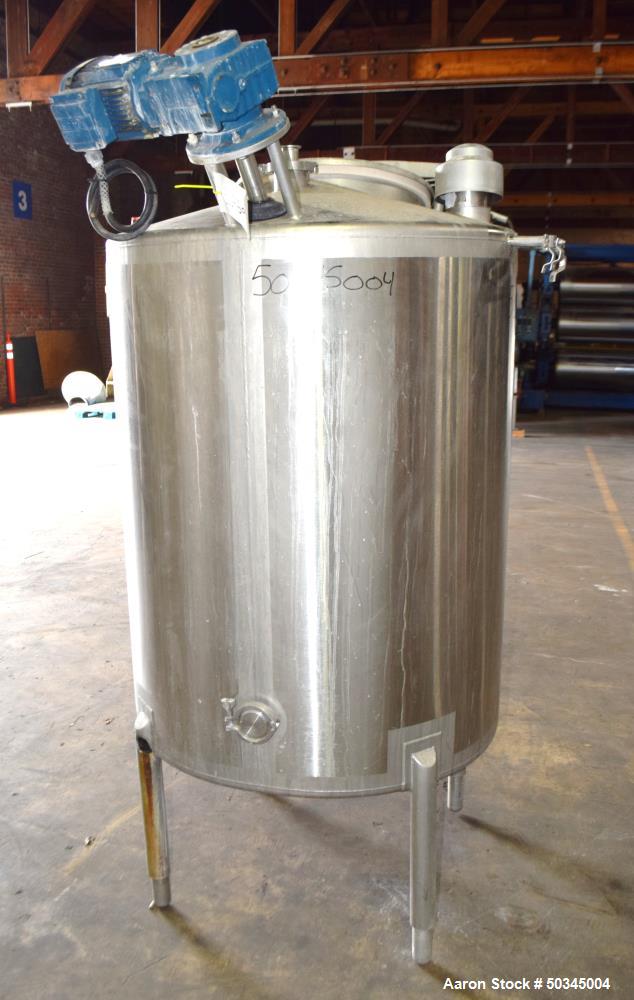 Used Scherping Systems Tank, 200 Gallon, Model C2552A, Stainless Steel, Vertica