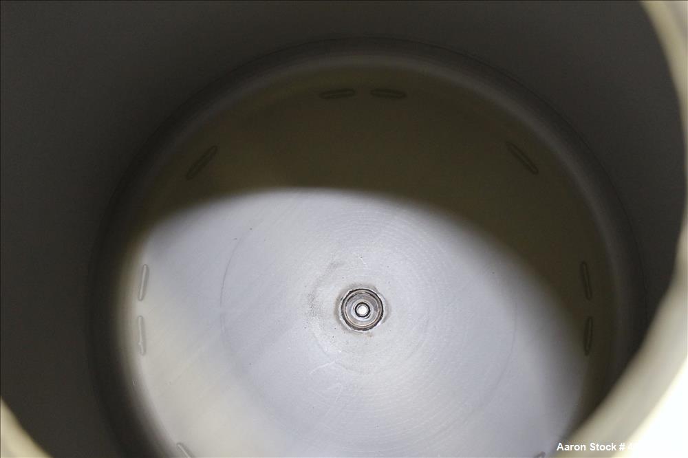 Used Sharpville Container Pressure Tank, 1250 Liter (330 Gallon), 304 Stainless Steel. 44-7/8" Diameter x 41" straight side. Dished top and bottom heads. Internal rated 40 psi at -20 to 250 degrees F...