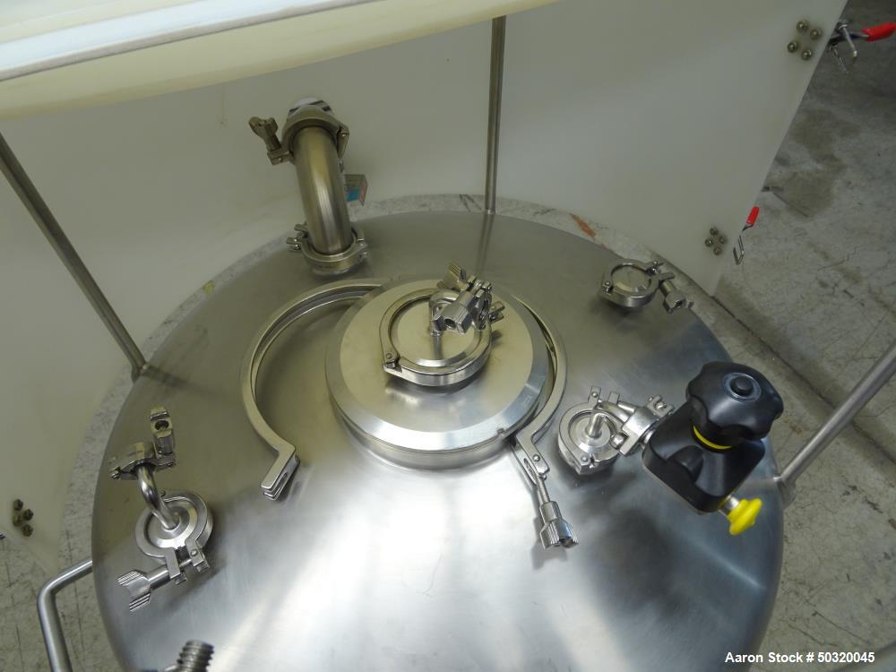Used Sharpsville Pressure Mix Tank, 200 Liter, 316L Stainless Steel