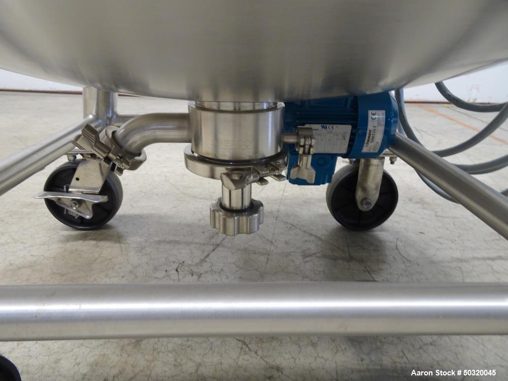 Used Sharpsville Pressure Mix Tank, 200 Liter, 316L Stainless Steel