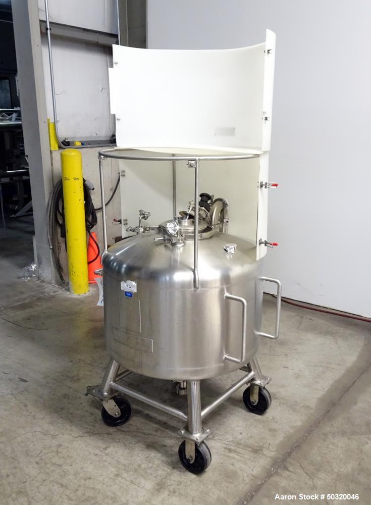 Used- Sharpsville Pressure Mix Tank, 200 Liter, 316L Stainless Steel