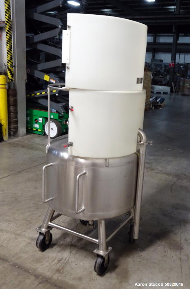 Used Sharpsville Pressure Mix Tank, 200 Liter, 316L Stainless Steel