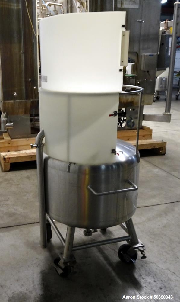 Used- Sharpsville Pressure Mix Tank, 200 Liter, 316L Stainless Steel