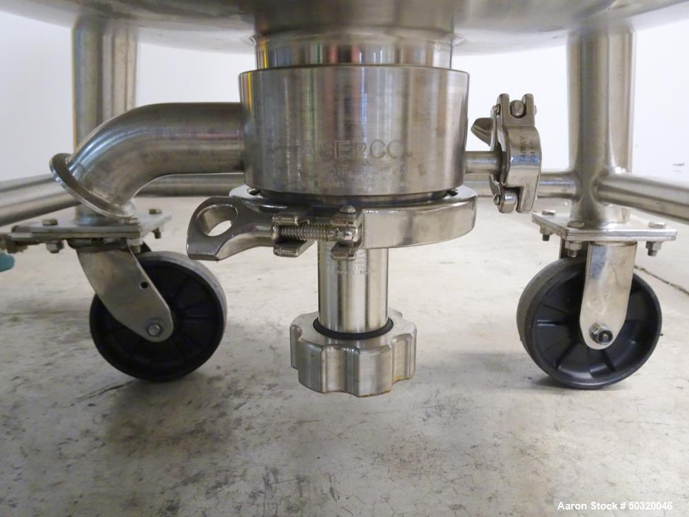 Used Sharpsville Pressure Mix Tank, 200 Liter, 316L Stainless Steel