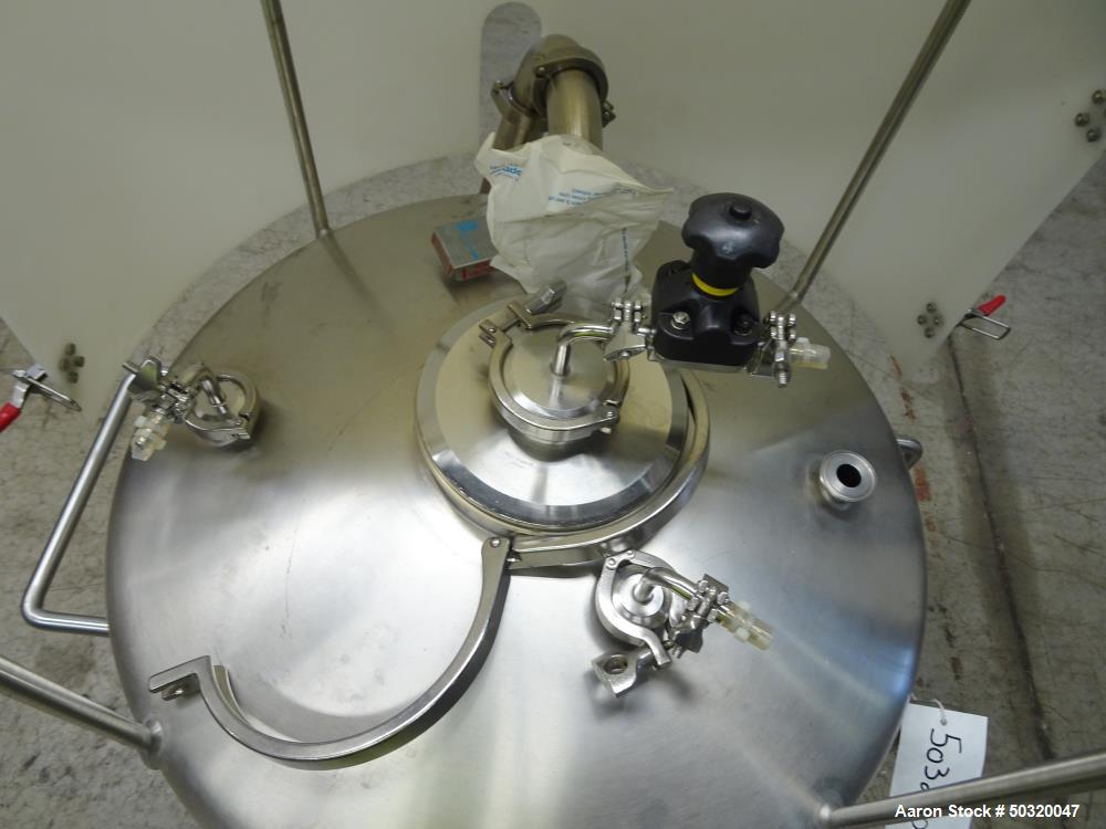 Used Sharpsville Pressure Mix Tank, 200 Liter, 316L Stainless Steel