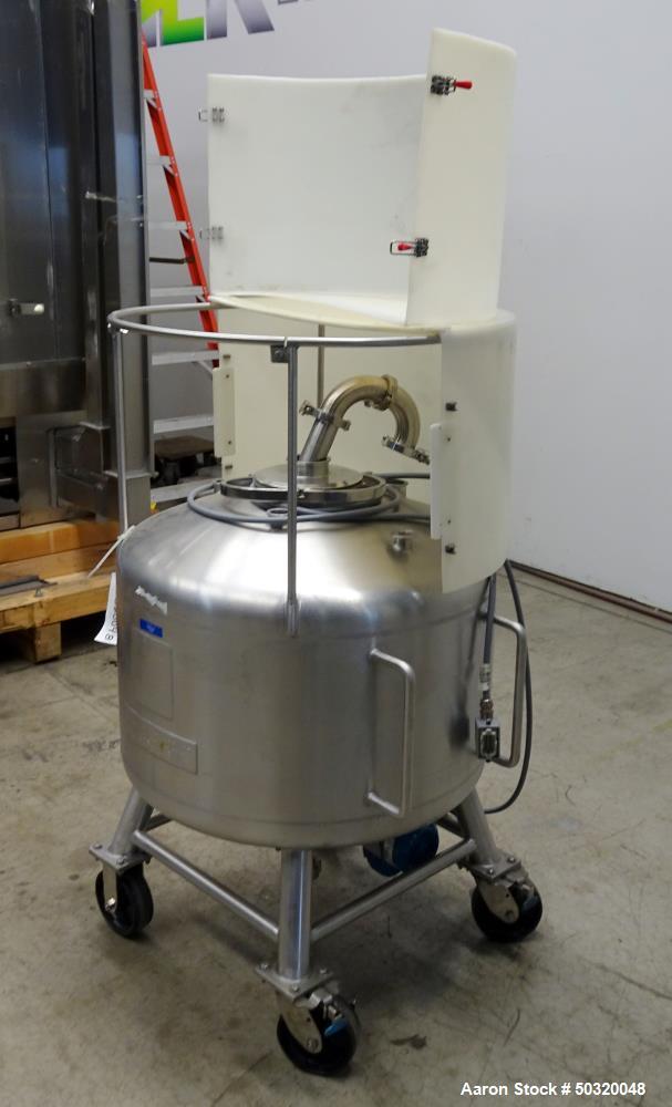 Used Sharpsville Pressure Mix Tank, 200 Liter, 316L Stainless Steel