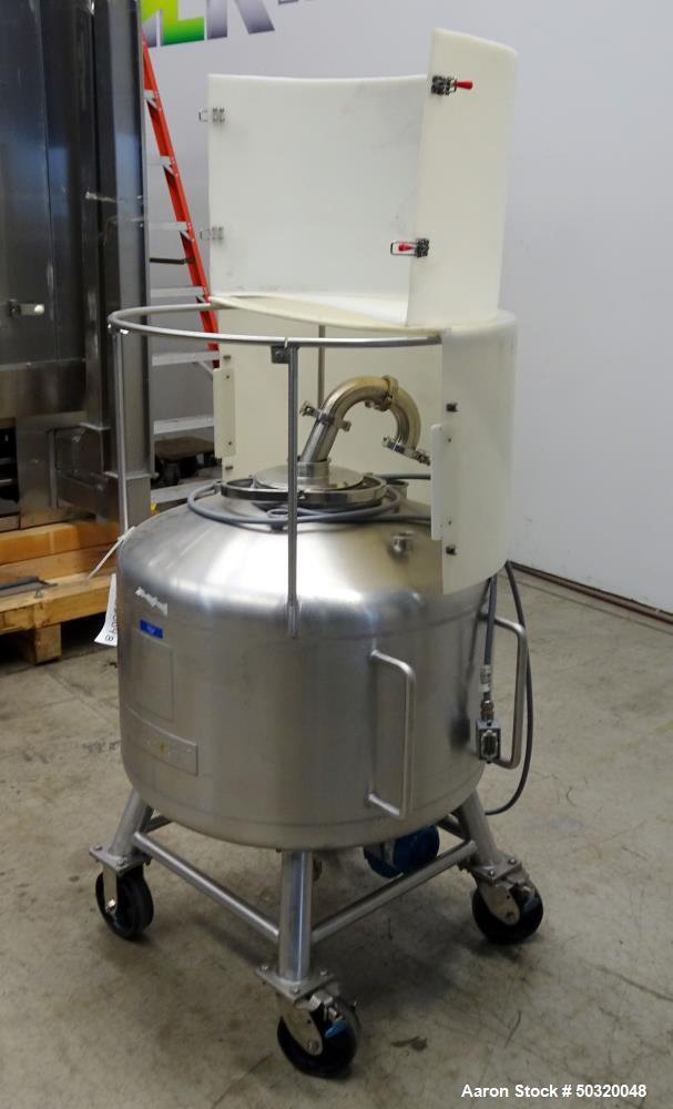 Used- Sharpsville Pressure Mix Tank, 200 Liter, 316L Stainless Steel