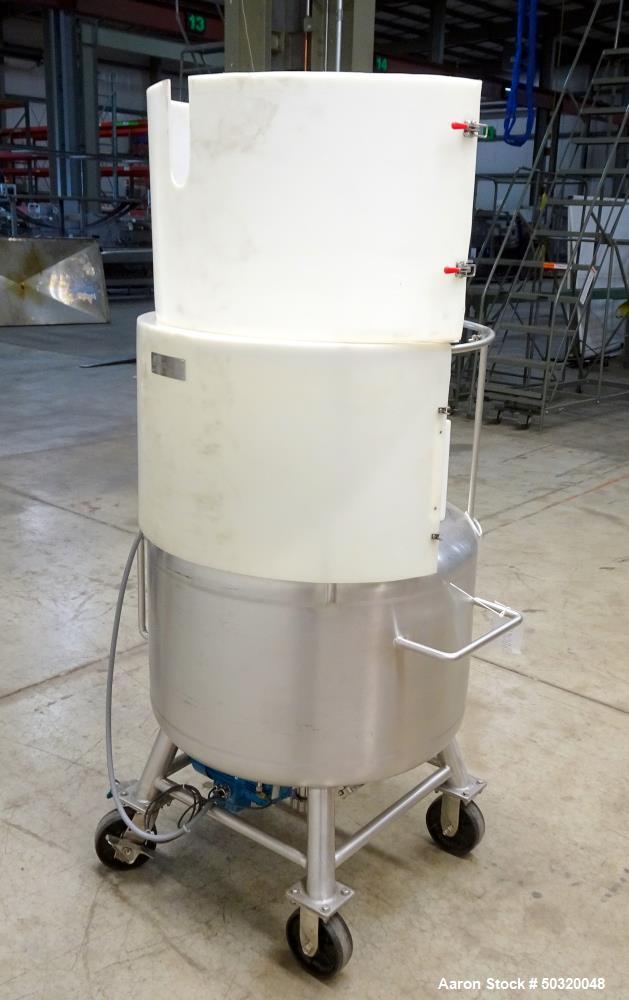 Used Sharpsville Pressure Mix Tank, 200 Liter, 316L Stainless Steel