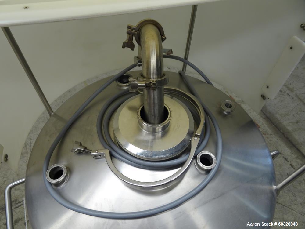 Used Sharpsville Pressure Mix Tank, 200 Liter, 316L Stainless Steel
