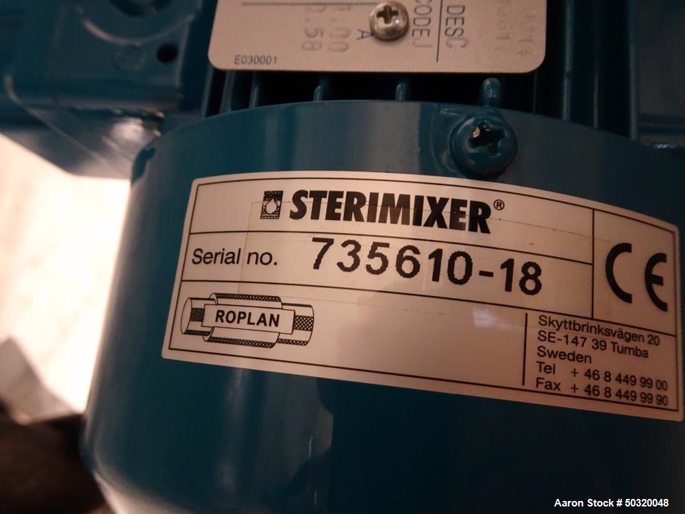 Used Sharpsville Pressure Mix Tank, 200 Liter, 316L Stainless Steel