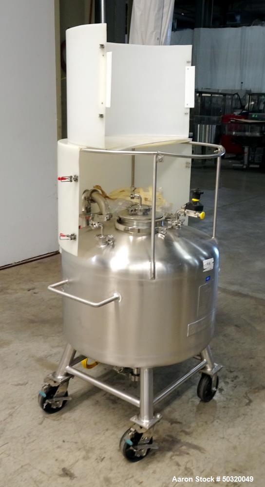 Used Sharpsville Pressure Mix Tank, 200 Liter, 316L Stainless Steel