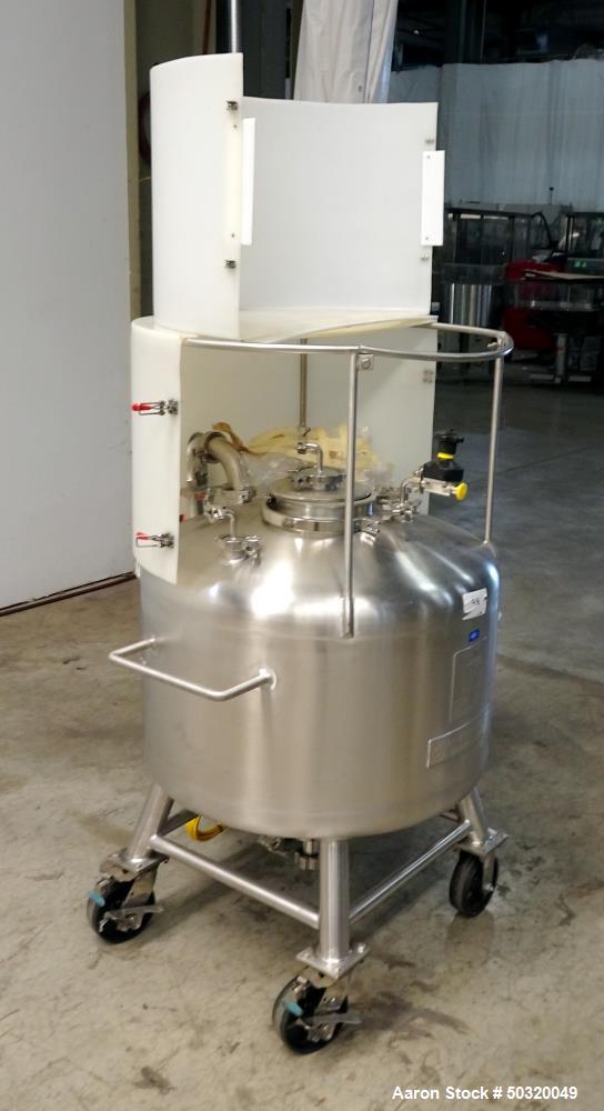 Used- Sharpsville Pressure Mix Tank, 200 Liter, 316L Stainless Steel