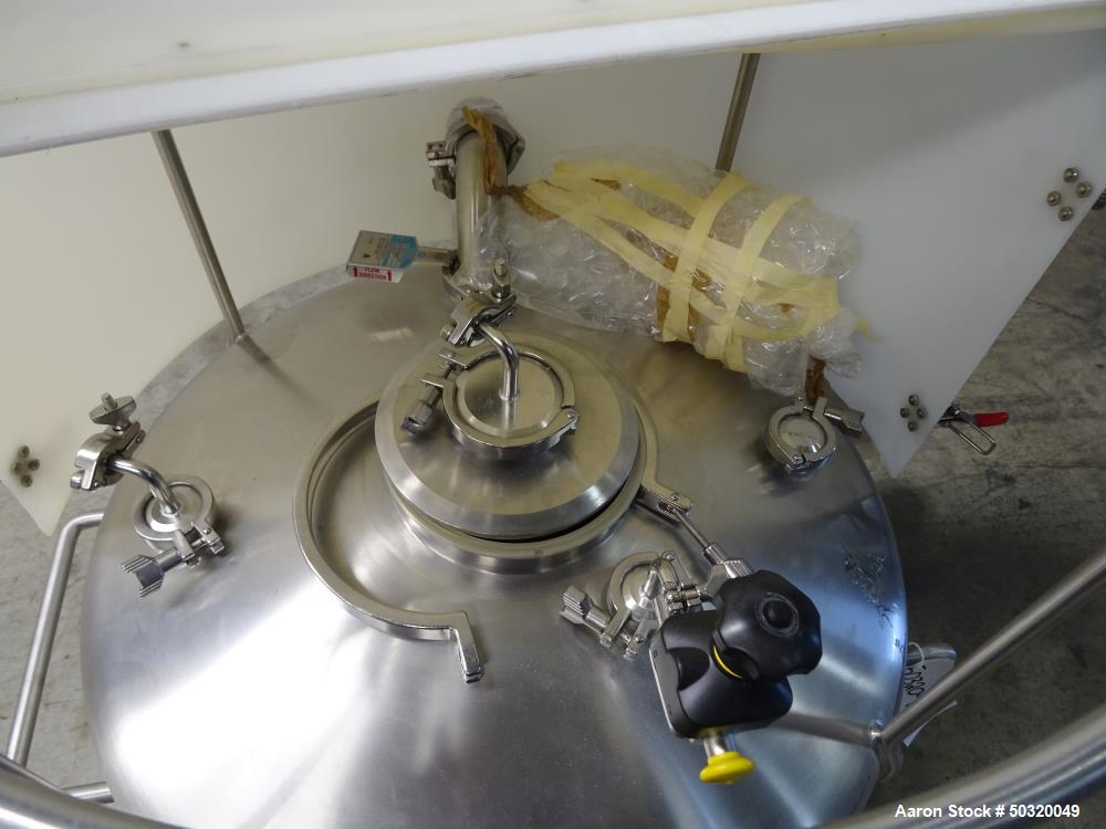 Used Sharpsville Pressure Mix Tank, 200 Liter, 316L Stainless Steel