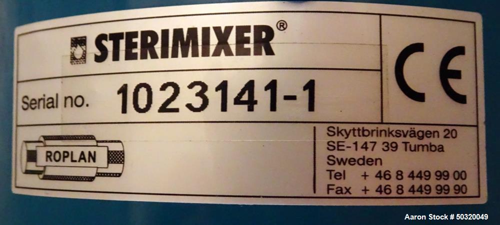 Used Sharpsville Pressure Mix Tank, 200 Liter, 316L Stainless Steel