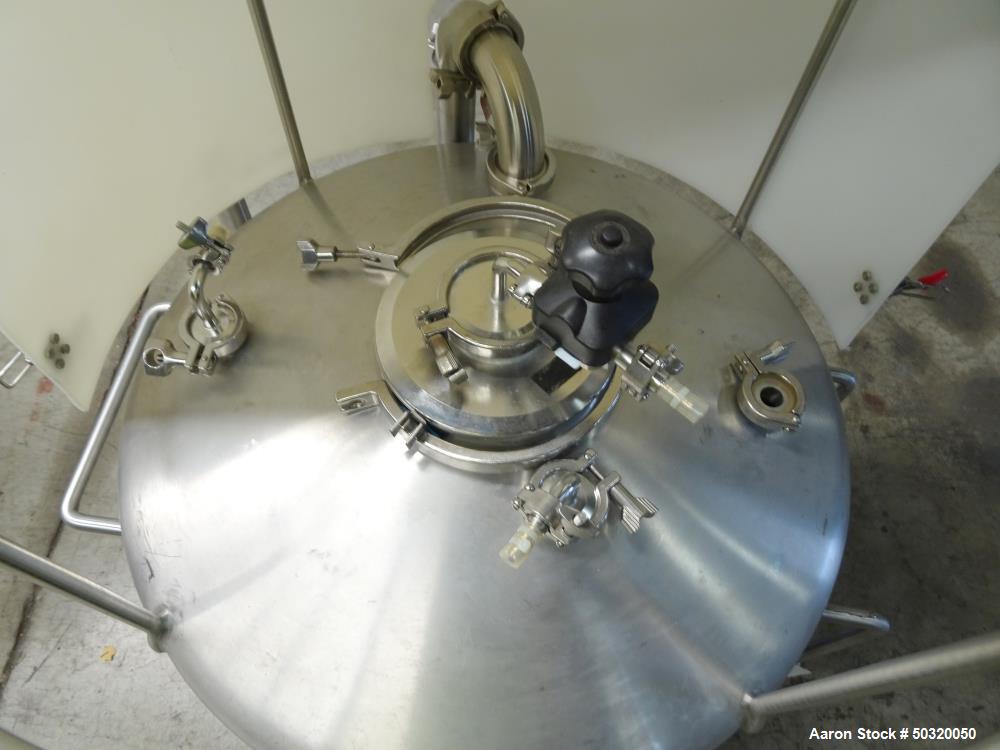 Used Sharpsville Pressure Mix Tank, 200 Liter, 316L Stainless Steel