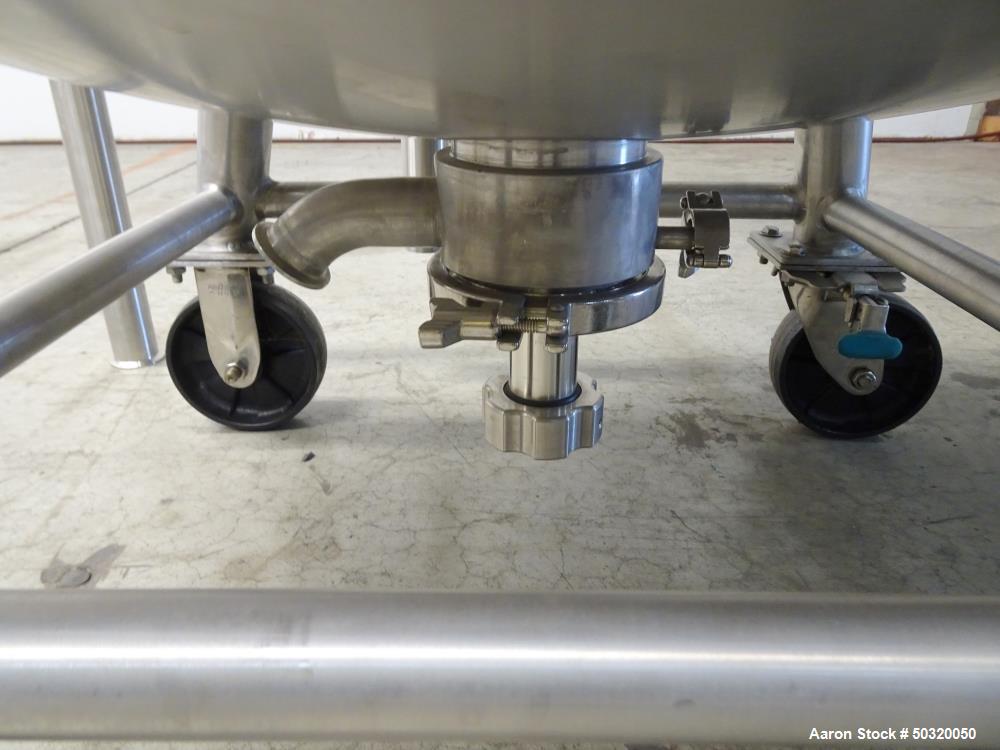 Used Sharpsville Pressure Mix Tank, 200 Liter, 316L Stainless Steel