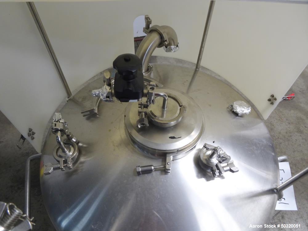 Used Sharpsville Pressure Mix Tank, 200 Liter, 316L Stainless Steel