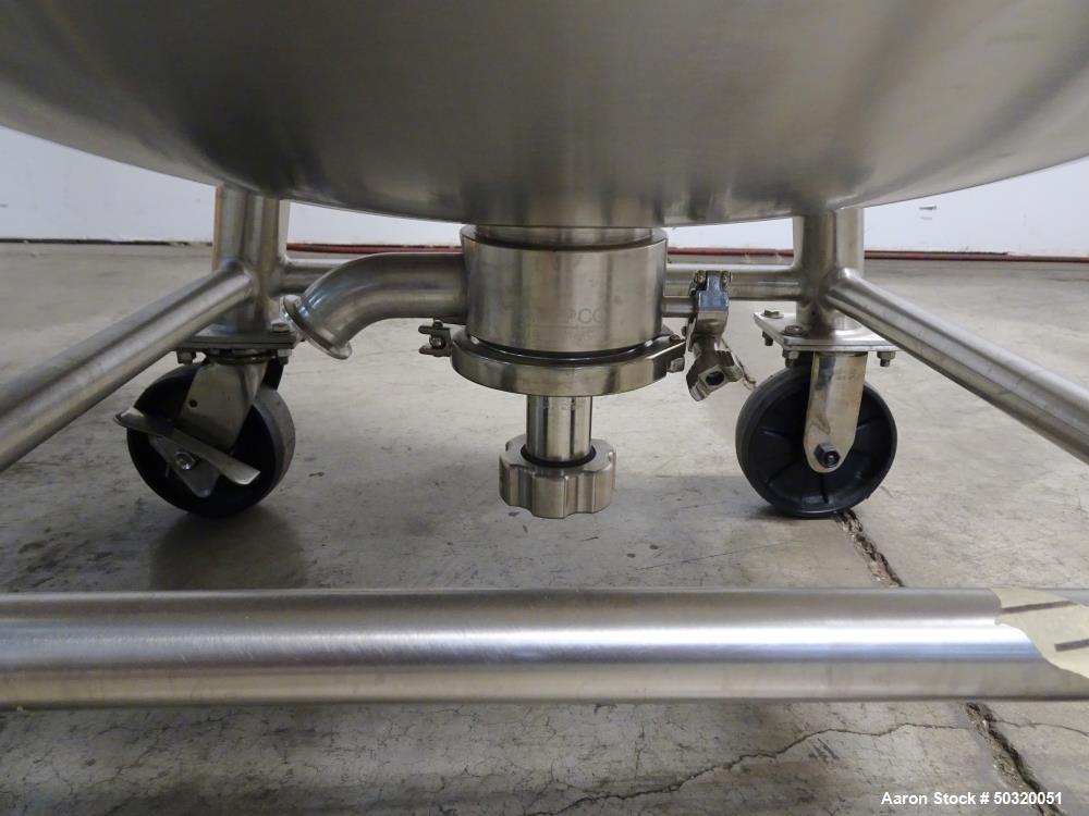 Used Sharpsville Pressure Mix Tank, 200 Liter, 316L Stainless Steel