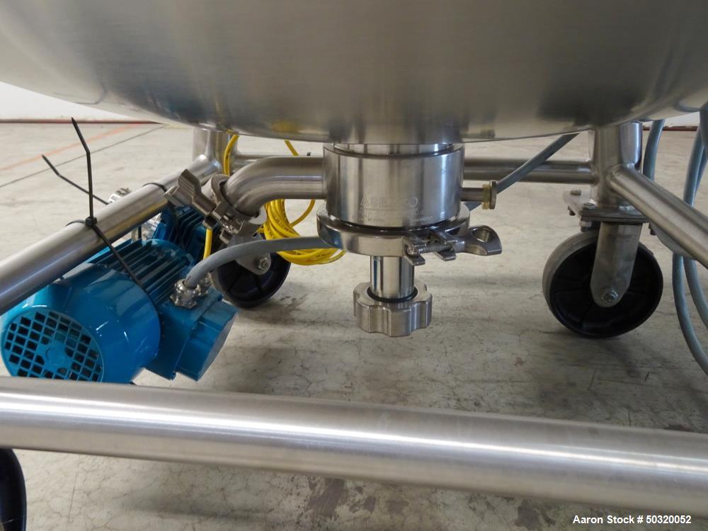 Used Sharpsville Pressure Mix Tank, 200 Liter, 316L Stainless Steel