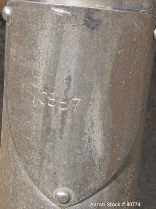 USED: St Regis tank, 175 gallon, 304 stainless steel, vertical. 48" diameter x 19" straight side. Slight coned top and bottom. Openings: top (2) 4-1/2", 18" manway, no cover; 2-1/2" tri-clamp side bo...