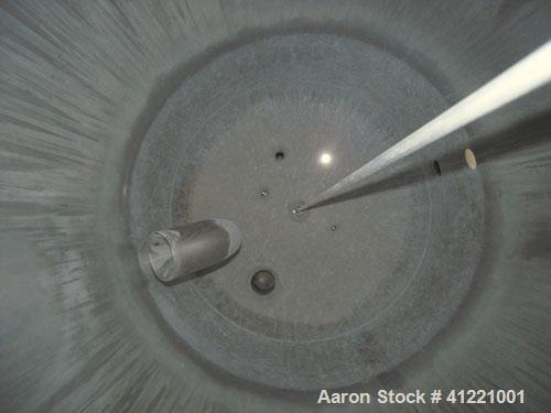 Used Stainless Fabrication Tank, 150 gallon, 316L stainless steel, vertical. 30" diameter x 48" straight side. Bolt on dish top, dish bottom. Internal rated 7 psig at 200 deg F. Openings: top 1/2", (...
