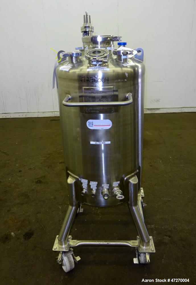 Used- Stainless Steel Technology Pressure Tank, Approximate 32 Gallon (120 Liter