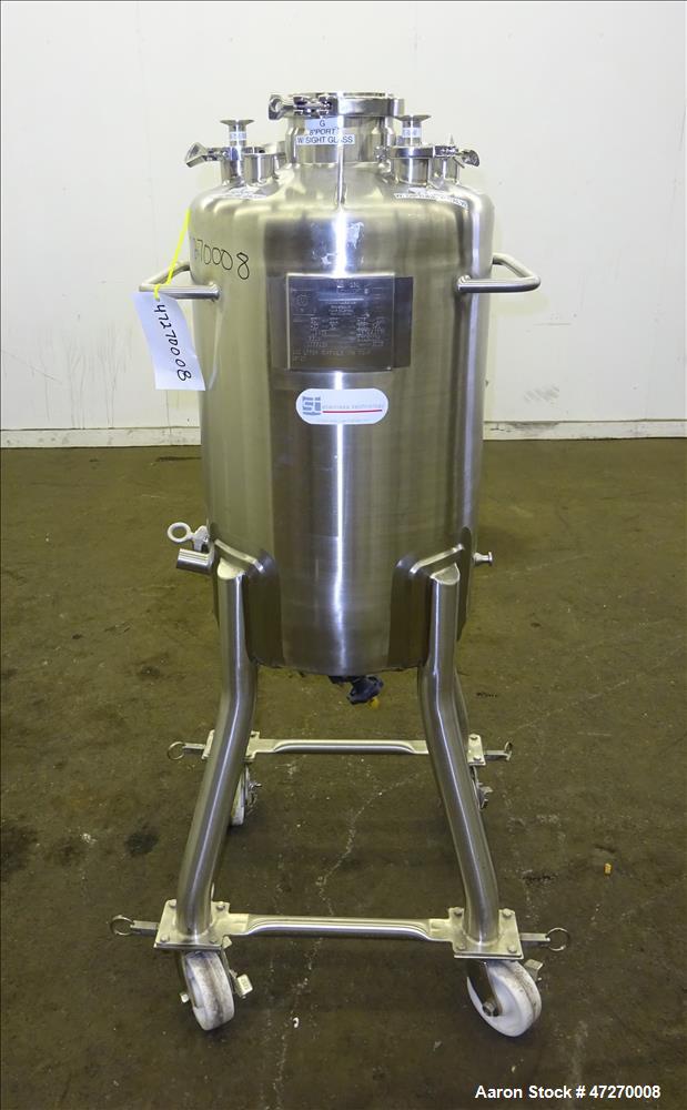 Used Stainless Steel Technology Pressure Tank, Approximate 26.4 Gallon (100 Lit