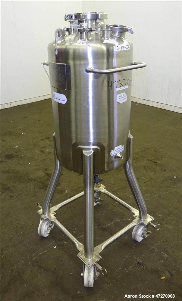 Used Stainless Steel Technology Pressure Tank, Approximate 26.4 Gallon (100 Lit