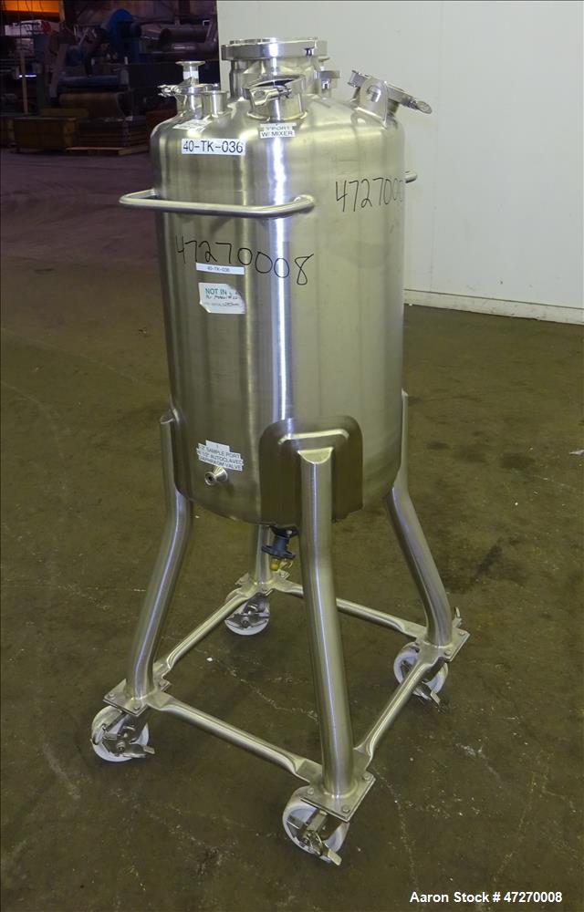 Used Stainless Steel Technology Pressure Tank, Approximate 26.4 Gallon (100 Lit