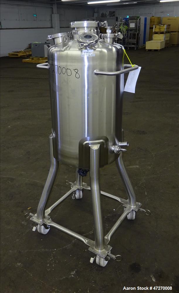 Used Stainless Steel Technology Pressure Tank, Approximate 26.4 Gallon (100 Lit