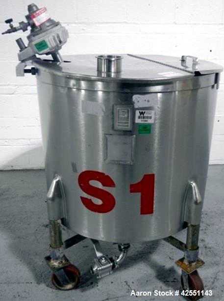 Used 100 Gallon Stainless steel Stapco Tank, Model 100OV