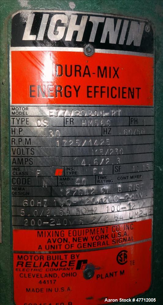 Used Steel-Pro Incorporated Pressure Tank, 100 Gallon, 316 Stainless Steel, Ver