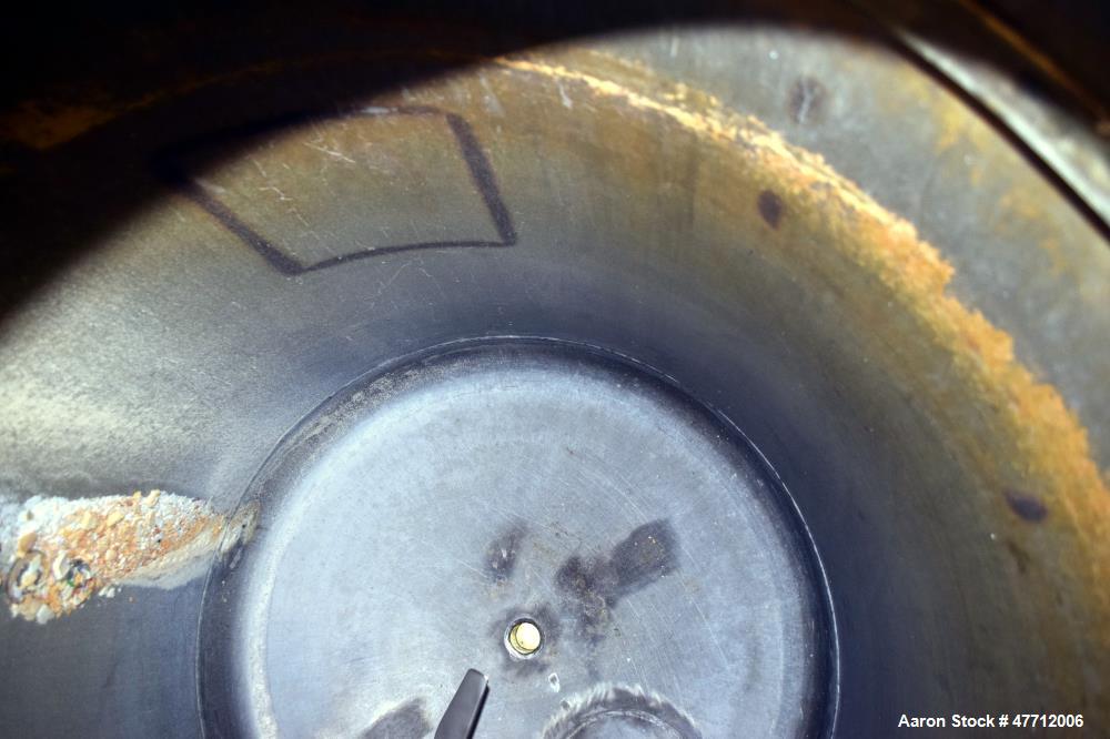 Used Steel-Pro Incorporated Pressure Tank, 100 Gallon, 316L Stainless Steel, Vertical. 30" Diameter x 34" straight side, dished top & bottom. Internal rated 45 psi at -20 to 100 degrees F. Off center...