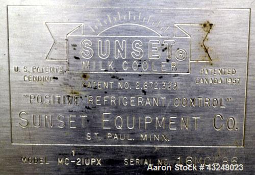 Sunset Model MC-210PX Milk Cooler Tank