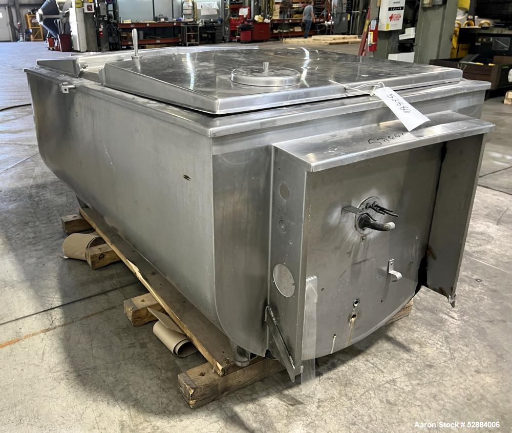 Used- Sunset Milk Cooler Tank, Model MC-300PX, Approximate 300 Gallon, Stainless Steel, Horizontal. Approximate 73" long x 3...