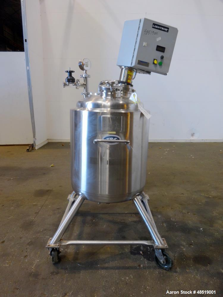 Used: T & C Pressure Vessel/Tank, 39 Gallon (150 liter), 316 Stainless steel, Ve
