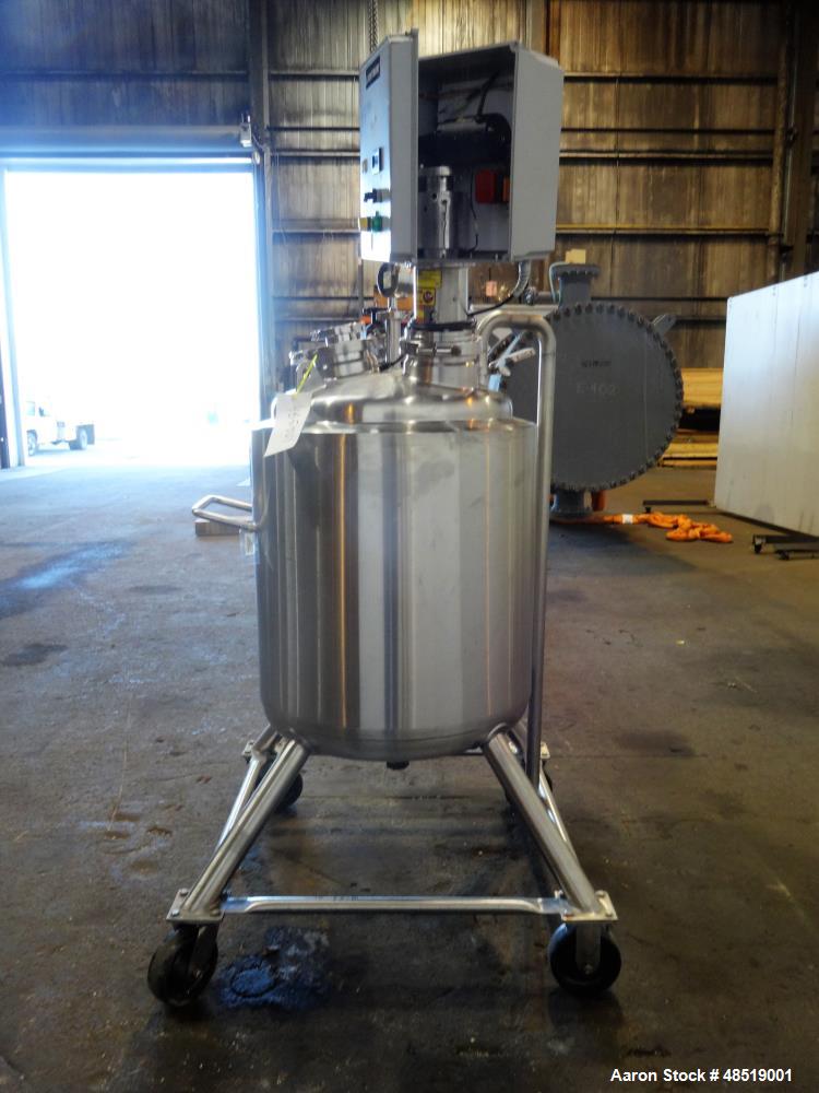 Used: T & C Pressure Vessel/Tank, 39 Gallon (150 liter), 316 Stainless steel, Ve