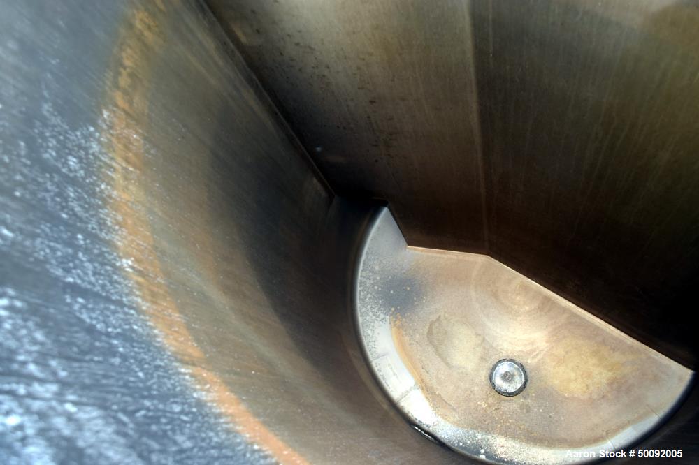 Used Stainless Steel Tank, Approximate 400 Gallon, Vertical.