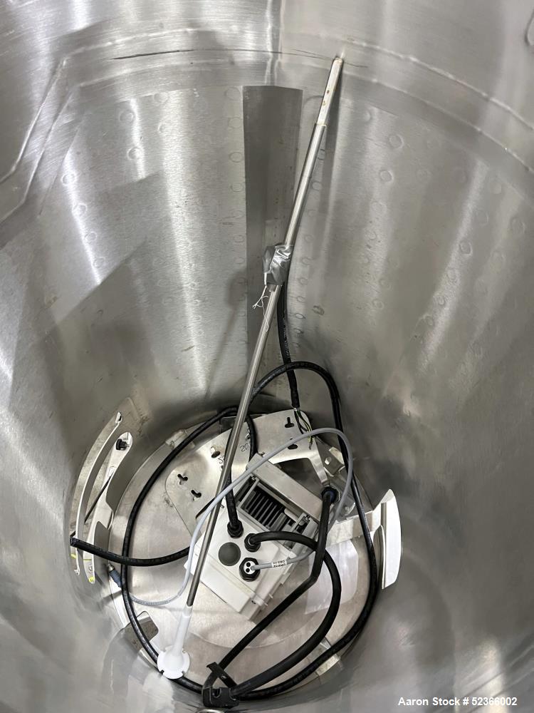 Used- Thermo Scientific Single Use Bioreactor, Model HyClone, 250 liter capacity, Stainless Steel. Open top, flat bottom she...