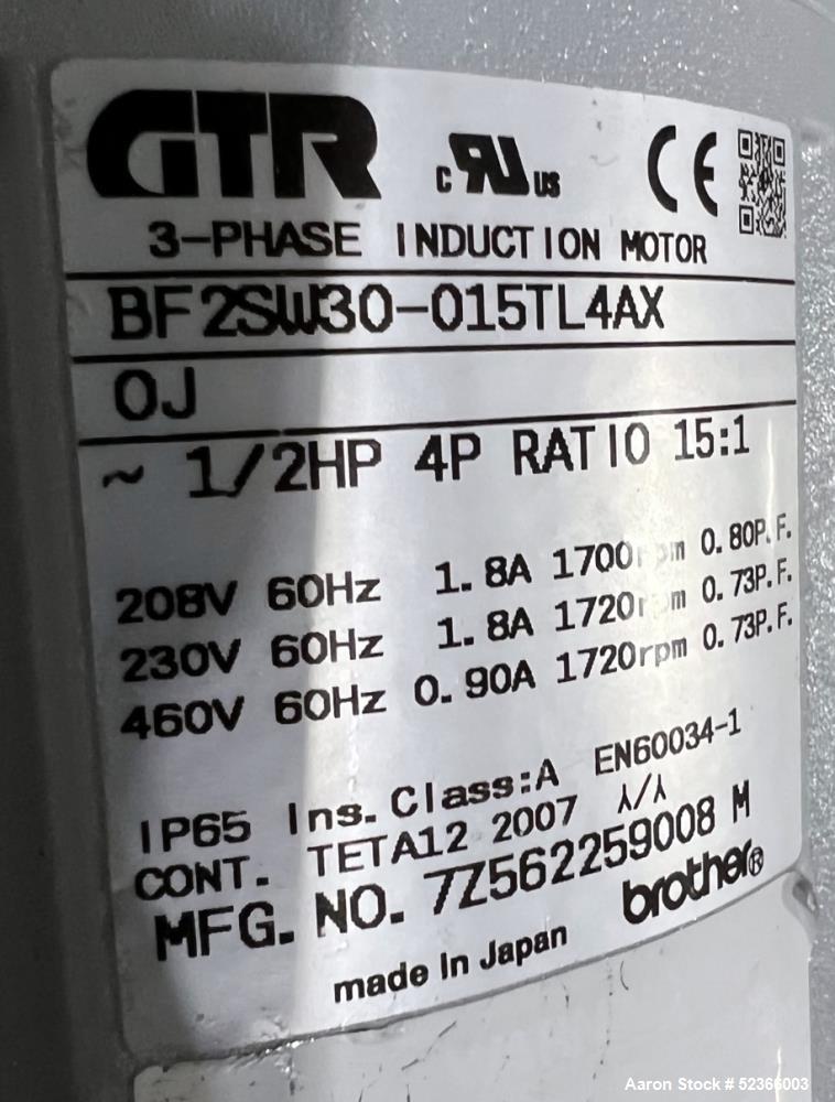 Biorreactor Usado Thermo Scientific de un solo uso, modelo HyClone, 1000 litros de capacidad, acero inoxidable. Cubierta sup...