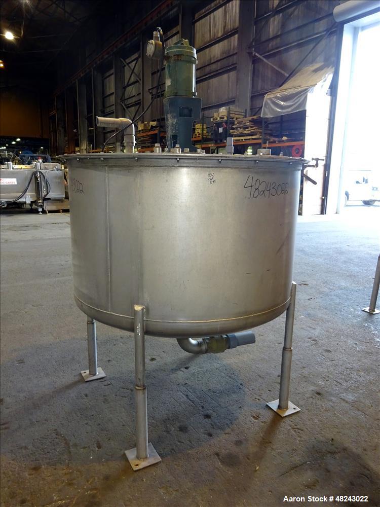 Used Tri-Canada Mix Tank, 300 Gallon, Model Paint Tank, 304 Stainless Steel, Ve